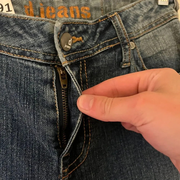 Vtg Y2K D Jeans Womens Straight Jeans 2P Denim Cowgirl Western Embroidered Studs - Picture 4 of 7